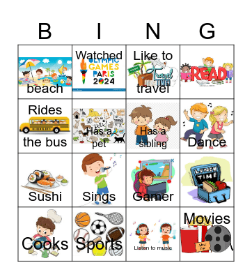 Do you like ... Bingo Card