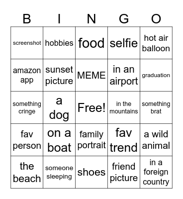 Human Bingo Card