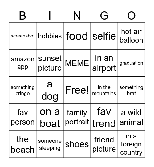 Human Bingo Card