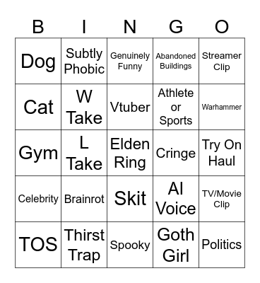 ULTIMATE  BINGO Card