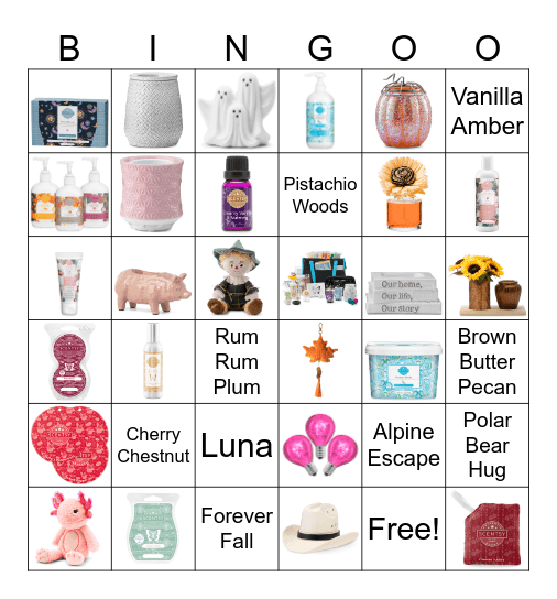 Scenty Bingo!!!!! Bingo Card