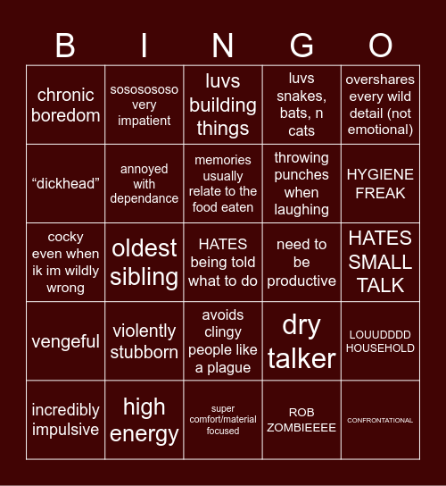 SLE8EPERBUILD Bingo Card