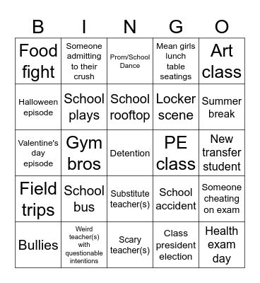 Campaign Bingo Card