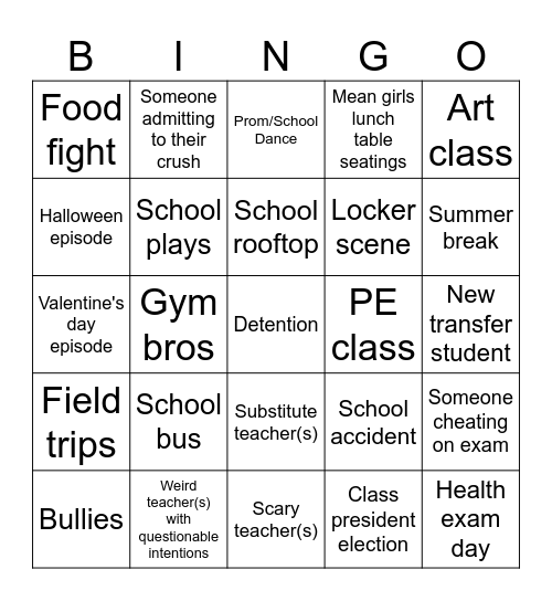 Campaign Bingo Card