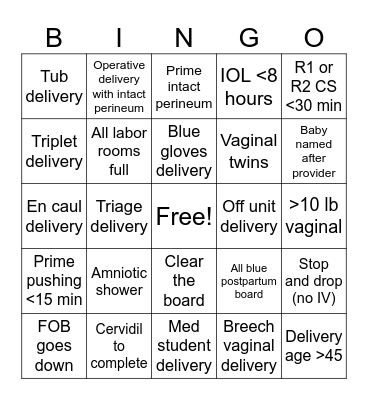 L&D Block 3-4 Bingo Card