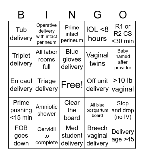 L&D Block 3-4 Bingo Card