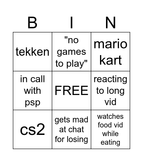 14/08/2024 Deme stream Bingo Card