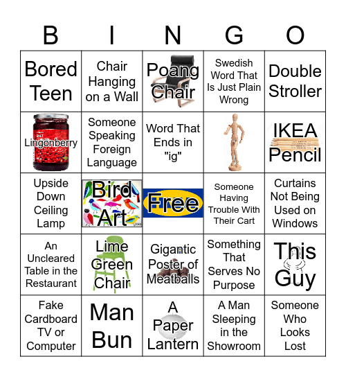 IKEA Bingo Card
