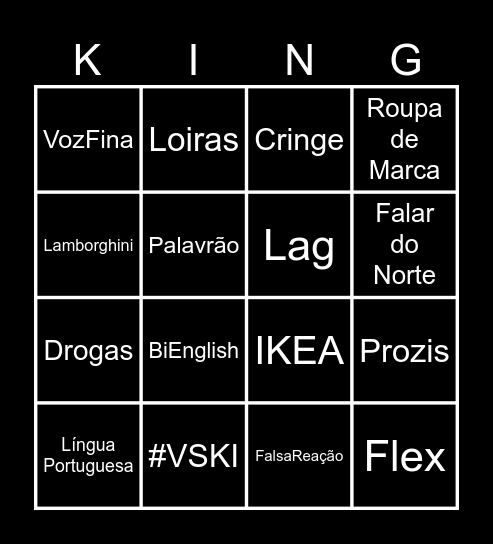 KingBingo Card
