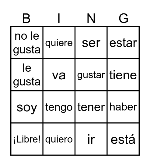 Los Super 7 Bingo Card