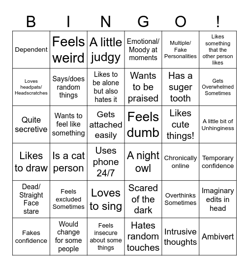 Jade bingo Card