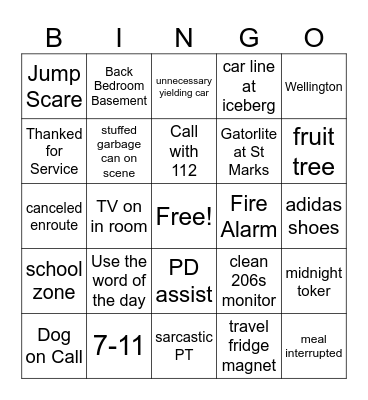 101 Bingo Card