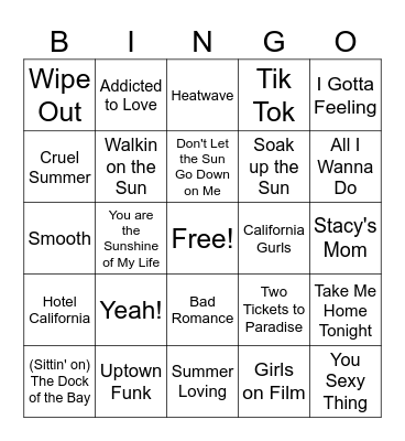 Game 2-6/18/25 Bingo Card