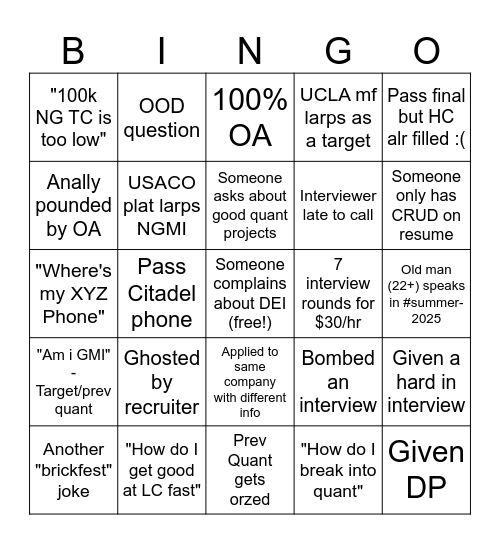 bingo Card