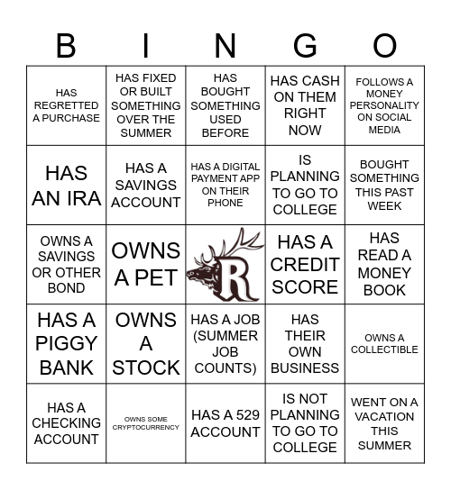 CLASSMATE BINGO Card