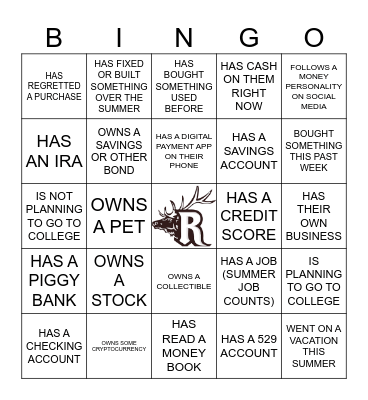 CLASSMATE BINGO Card
