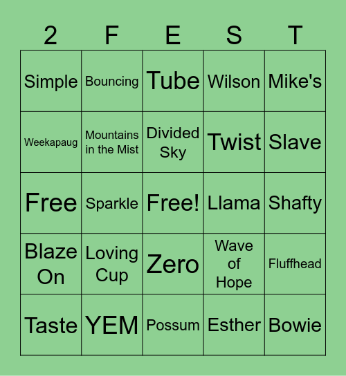 Mondegreen KT #2 (shortest song 2:23) Bingo Card
