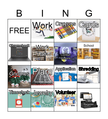 Vocational Bingo! Bingo Card