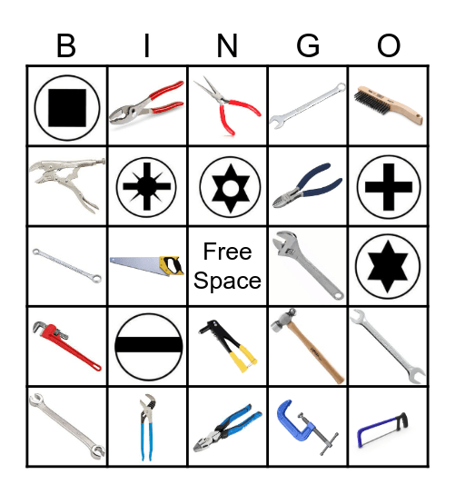 Tool ID BINGO Card