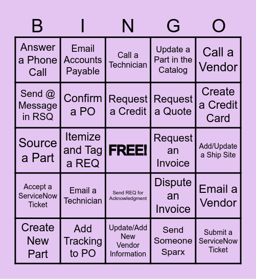 CO Appreciation Week Bingo Card