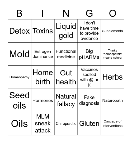 Woo Bingo Card