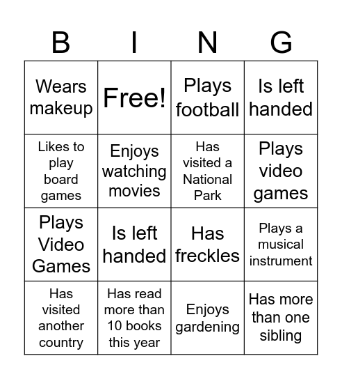 Honoring Diversity Crew Bingo Card