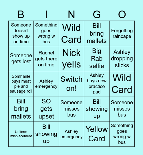 Siren City World’s Bingo Card