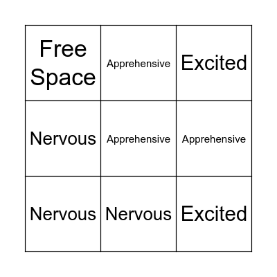 What will they say Bingo Card
