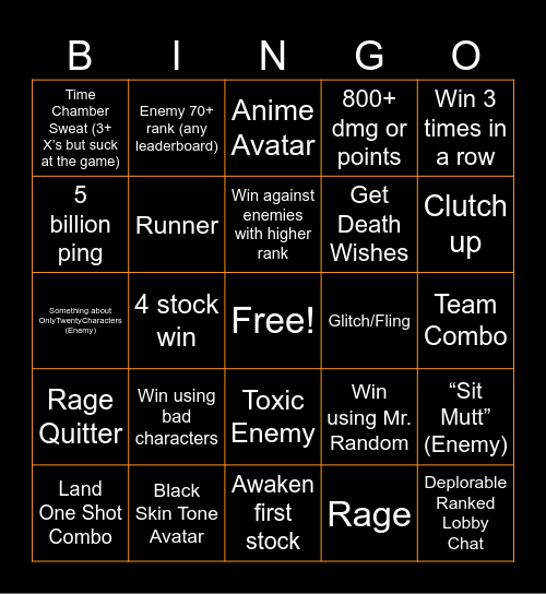 ABA Bingo V2 Bingo Card