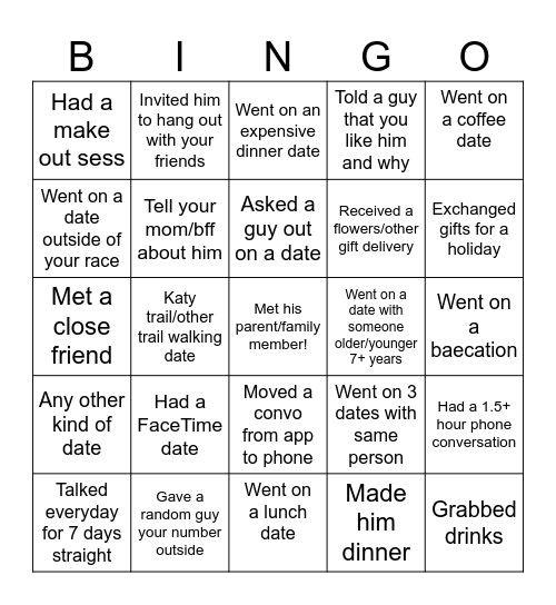 Love BINGO w/Friends! Bingo Card