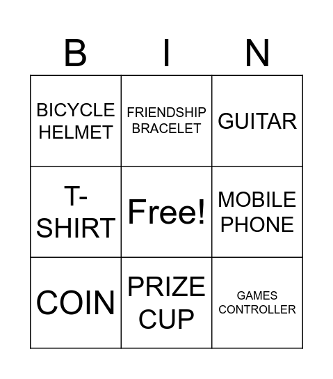 ALL ABOUT YOU! Bingo Card