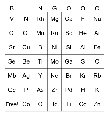 7- MATAPAT SYMBO CARDS Bingo Card