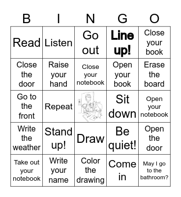 Let's have a class! Bingo Card