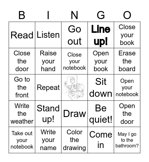 Let's have a class! Bingo Card