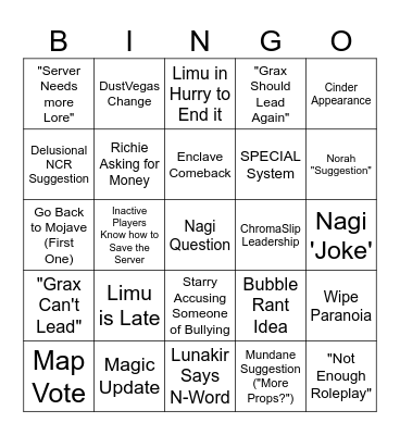Diverge Community Meeting Bingo Card