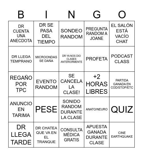 BINGO 11ZZZ Bingo Card