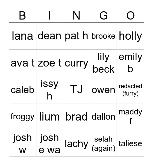 emerging from the closet post hs Bingo Card