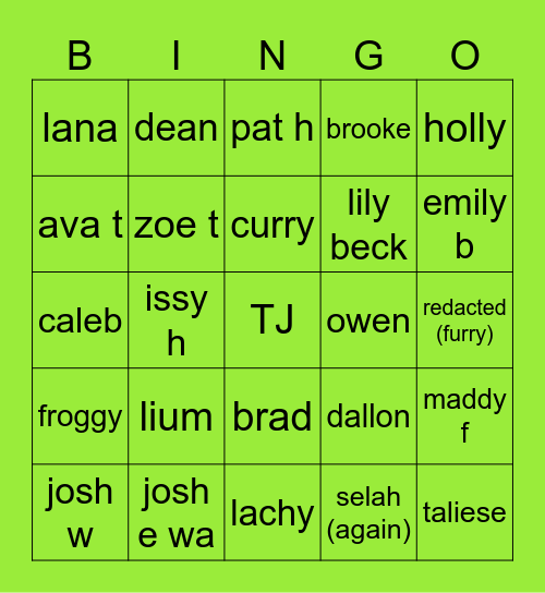 emerging from the closet post hs Bingo Card
