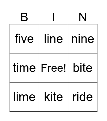 EE1B Unit 6 Bingo Card