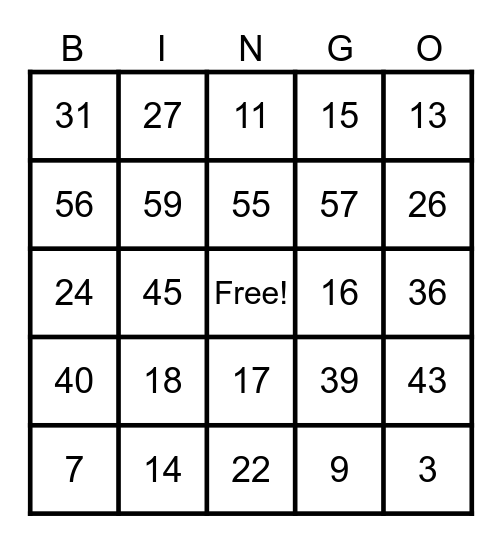 GEN8 BINGO - PLAY DAY Bingo Card