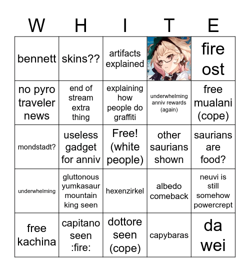 hi natlan Bingo Card