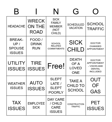 Bingo Card