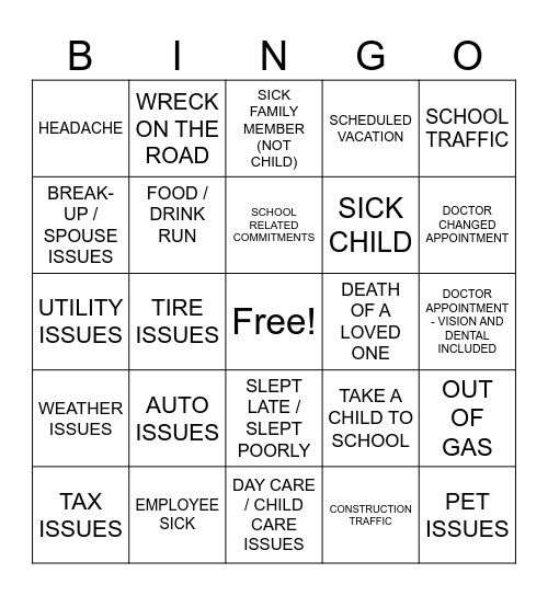 Bingo Card