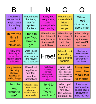 People Bingo Card