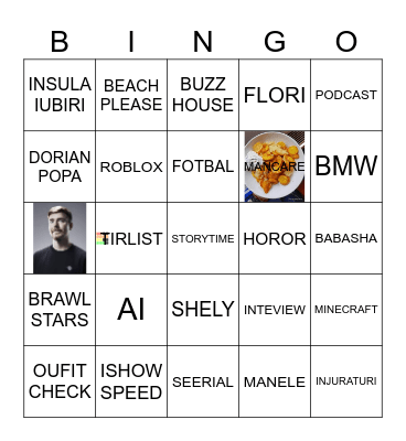CIOBANU JUCAUS 555 Bingo Card
