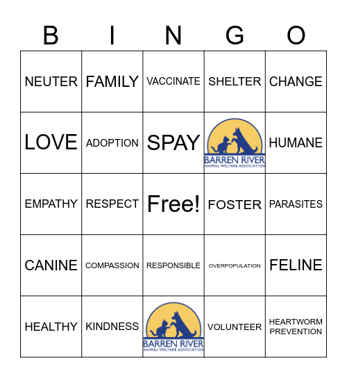 BRAWA Bingo Card