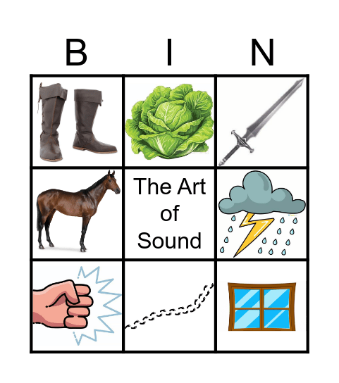 The Art of Sound Bingo Card