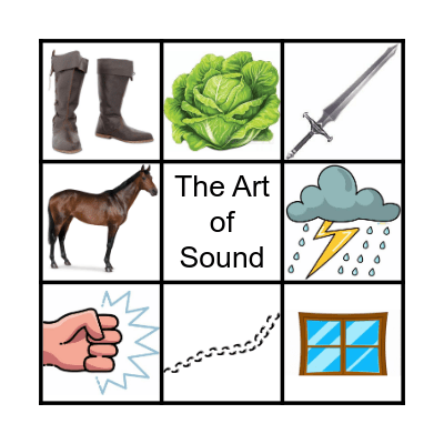 The Art of Sound Bingo Card