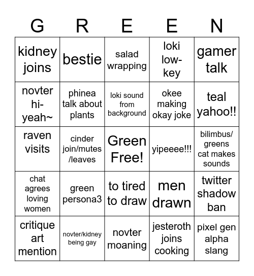 Drawr Bingo Card