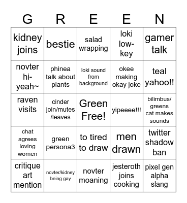 Drawr Bingo Card